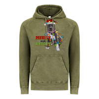 Vintage Olive merry and bright pitbull Vintage Hoodie - RanaPortraitStore
