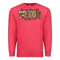 Cardinal she speaks with wisdom proverbs 31 26 Premium Sweatshirt - NancyCooperArtShop