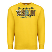 Lemon she speaks with wisdom proverbs 31 26 Premium Sweatshirt - NancyCooperArtShop