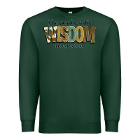 Sports Green she speaks with wisdom proverbs 31 26 Premium Sweatshirt - NancyCooperArtShop