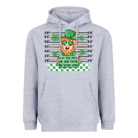 Heather Grey may the luck of the irish be with you Heavyweight Hoodie - MaliasSmallBusiness
