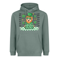 Sage may the luck of the irish be with you Heavyweight Hoodie - MaliasSmallBusiness