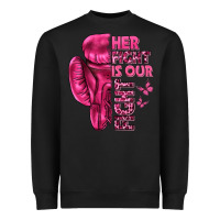 Black Her Fight Is Our Fight Cancer Heavyweight Sweatshirt - texasbilliewilder