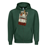 Sports Green cowboy killers cigarette package Zipper Hoodie - NancyCooperArtShop