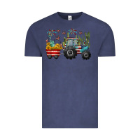 Vintage Denim 4th of july tractor Vintage Tee - CowGirlArtShop