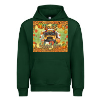 Forest Green fall school bus Urban Hoodie - texasbilliewilder