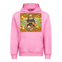 Fuchsia Pink fall school bus Urban Hoodie - texasbilliewilder