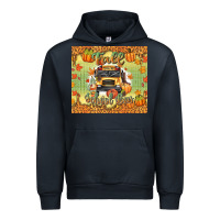 Navy fall school bus Urban Hoodie - texasbilliewilder