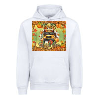 White fall school bus Urban Hoodie - texasbilliewilder