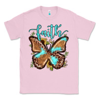 Bubblegum Pink faith leopard butterfly Classic Tee - JahusDesignShop