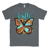 Charcoal Heather faith leopard butterfly Classic Tee - JahusDesignShop