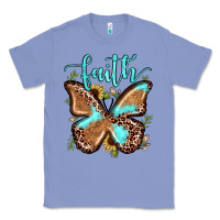 Colony Blue faith leopard butterfly Classic Tee - JahusDesignShop