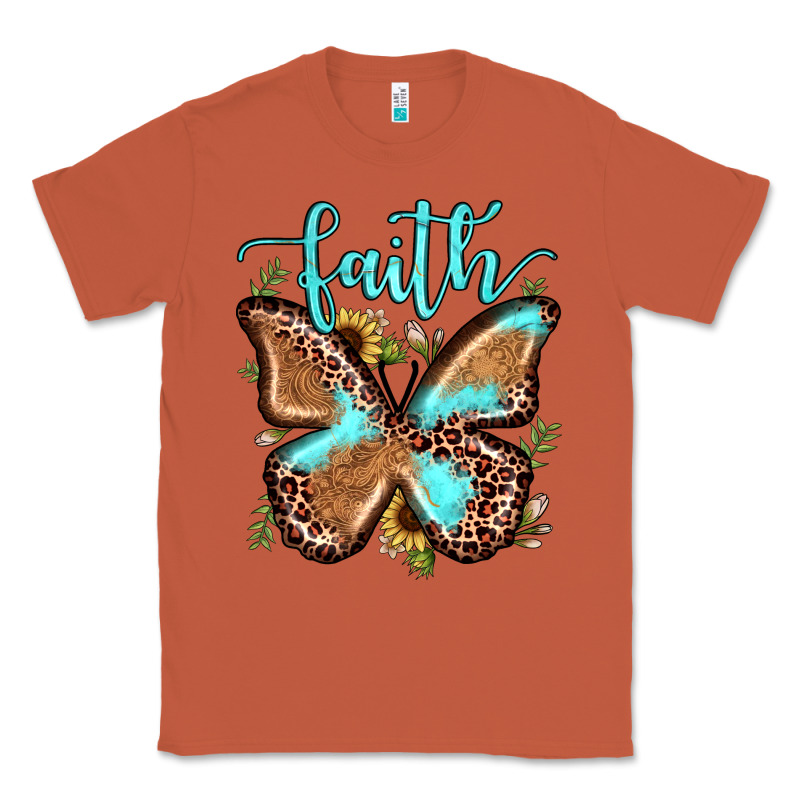 Faith Leopard Butterfly Classic Tee by JahusDesignShop | Teevron