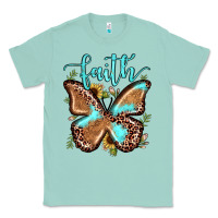 Seafoam faith leopard butterfly Classic Tee - JahusDesignShop