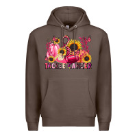 Coffee tackle cancer Premium Hoodie - LillyAllenDesigns