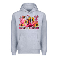 Heather Grey tackle cancer Premium Hoodie - LillyAllenDesigns