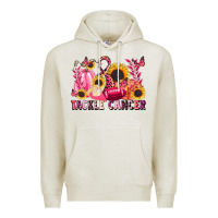 Oatmeal Heather tackle cancer Premium Hoodie - LillyAllenDesigns