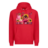 Red tackle cancer Premium Hoodie - LillyAllenDesigns