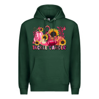 Sports Green tackle cancer Premium Hoodie - LillyAllenDesigns