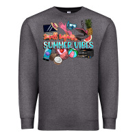Charcoal Heather small businesses summer vibe Premium Sweatshirt - NancyCooperArtShop