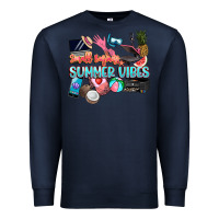 Navy small businesses summer vibe Premium Sweatshirt - NancyCooperArtShop