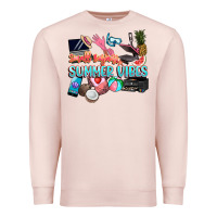 Pale Pink small businesses summer vibe Premium Sweatshirt - NancyCooperArtShop