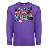 Purple small businesses summer vibe Premium Sweatshirt - NancyCooperArtShop