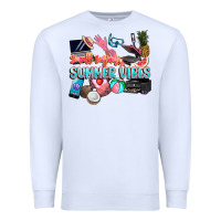 White small businesses summer vibe Premium Sweatshirt - NancyCooperArtShop