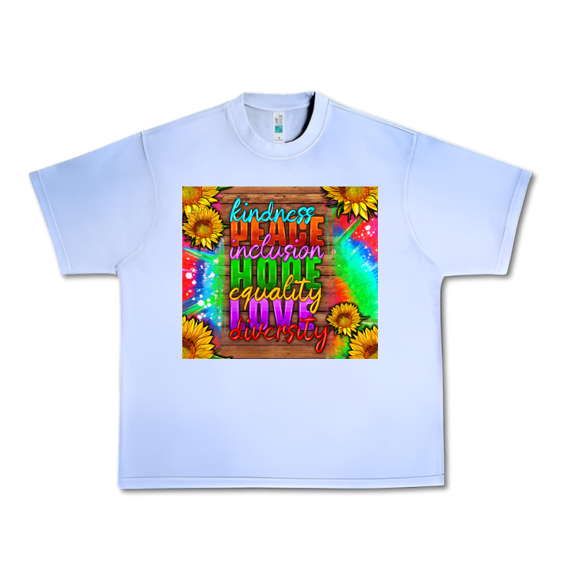 Kindness Peace Inclusion Hope Equality Love Diversity Urban Heavy Tee by HRA Design Shop | Teevron