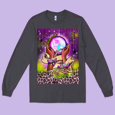 Stay Witchy Air Freshener Long Sleeve Tee Designed By Bundleandbundleshop
