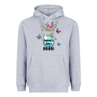Heather Grey mama preview costom name Heavyweight Hoodie - MaliasSmallBusiness