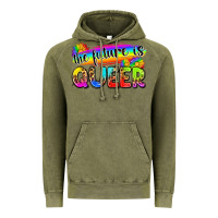 Vintage Olive the future is queer Vintage Hoodie - Zillion Design Studio