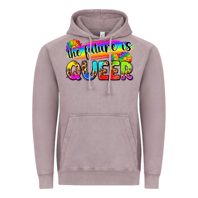 The Future Is Queer Vintage Hoodie by Zillion Design Studio | Teevron