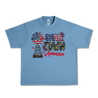 Pebble Blue small town america Urban Heavy Tee - CowhideDigitalArt