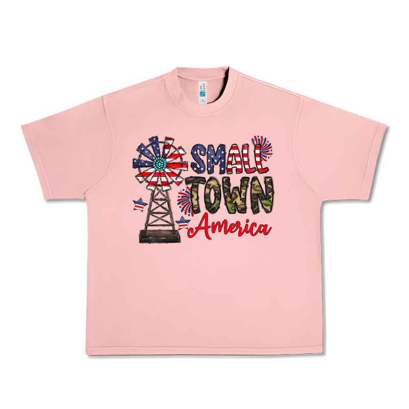 Small Town America Urban Heavy Tee by CowhideDigitalArt | Teevron