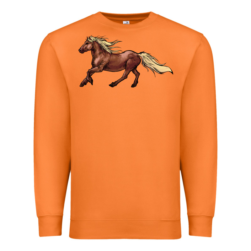 Running Horse Premium Sweatshirt by NancyCooperArtShop | Teevron