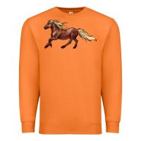 Carrot running horse Premium Sweatshirt - NancyCooperArtShop