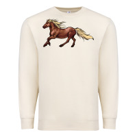 Sandshell running horse Premium Sweatshirt - NancyCooperArtShop
