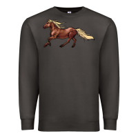 Smoke running horse Premium Sweatshirt - NancyCooperArtShop