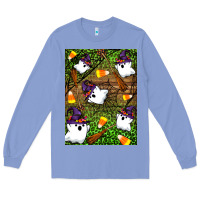 Colony Blue Halloween ghost Long Sleeve Tee - Artiststas