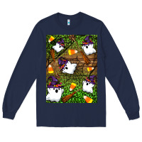 Halloween Ghost Long Sleeve Tee | Teevron