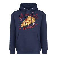 Navy you got a pizza my heart Heavyweight Hoodie - MaliasSmallBusiness