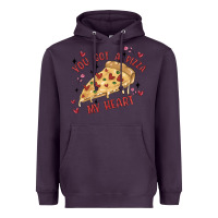 Plum you got a pizza my heart Heavyweight Hoodie - MaliasSmallBusiness