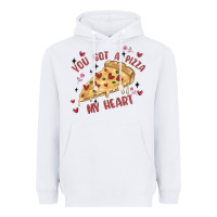 White you got a pizza my heart Heavyweight Hoodie - MaliasSmallBusiness