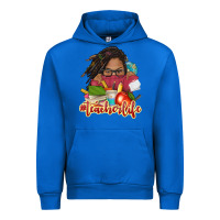 Cobalt afro woman teacher life Urban Hoodie - NancyCooperArtShop