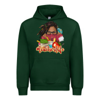 Forest Green afro woman teacher life Urban Hoodie - NancyCooperArtShop