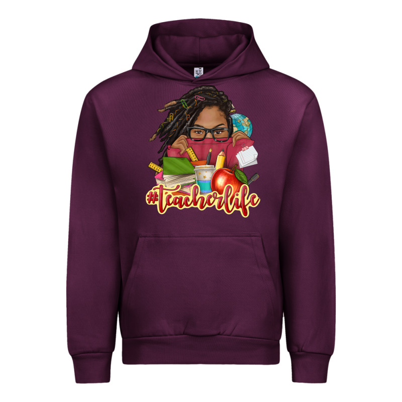 Afro Woman Teacher Life Urban Hoodie by NancyCooperArtShop | Teevron