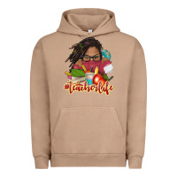 Pigment Burro afro woman teacher life Urban Hoodie - NancyCooperArtShop