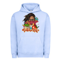 Pigment Grape Ice afro woman teacher life Urban Hoodie - NancyCooperArtShop