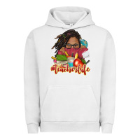 Pigment Lunar Rock afro woman teacher life Urban Hoodie - NancyCooperArtShop